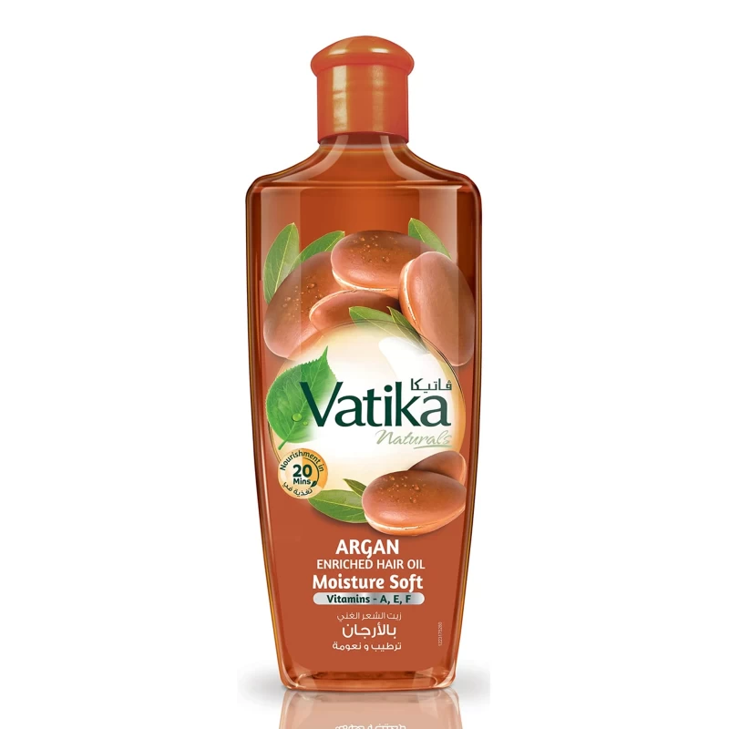 Dabur Vatika Naturals Enriched Hair Oil, Natural Moisturizing - Strengthening & Hair Oil Serum for Healthy Scalp, Nourishing Hair Oil for Soft, Manageable, Smooth & Silky Hair From Root to Tip