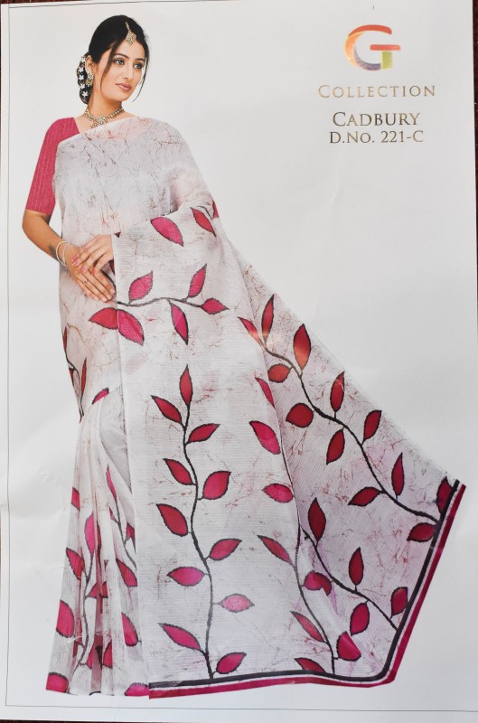 Printed Cotton saree New Pattern