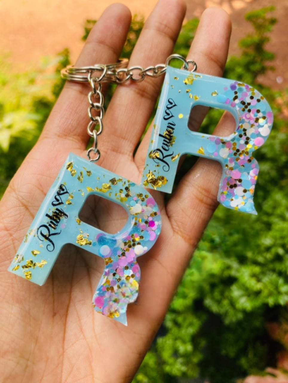 Letter Keytag keychain custamize key chain for gift