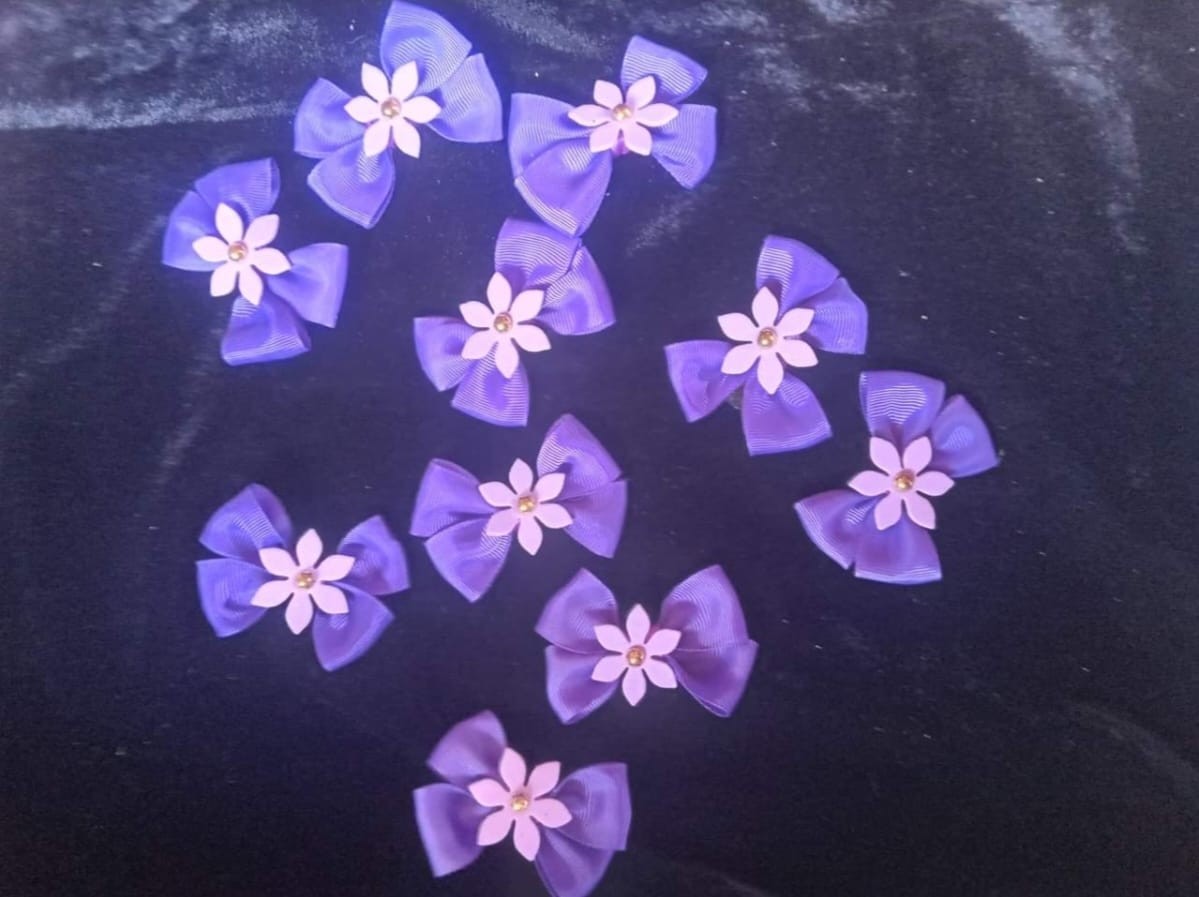 Form flower hair clips 2 Pcs