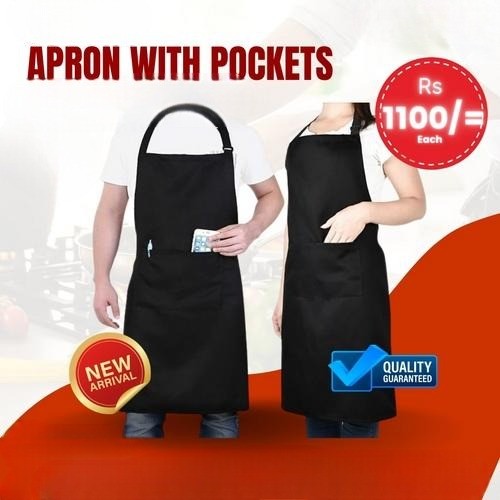 Apron With Pockets ( Cotton Twill )
