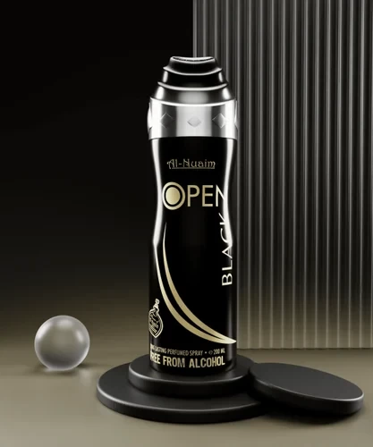 Al-Nuaim Open Black Free From Alcohol Long Lasting Perfume Spray 200ml