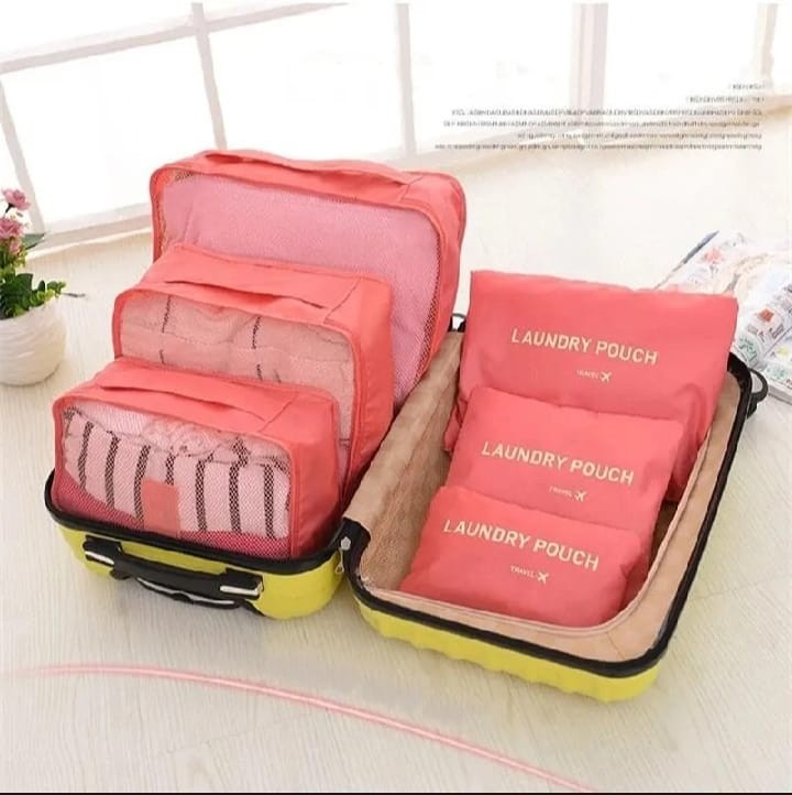 ópcs Set Travel Suitcase Organizer Bags Luggage Packing Cubes Organizer Storage Shoes, Clothes ,Lingerie ,Luggage Organizer Bags