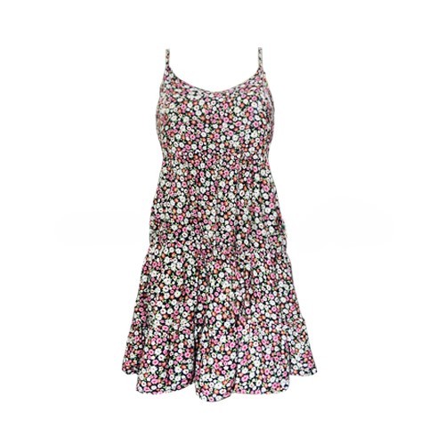 Summer Tiered Mini Dress – Pink