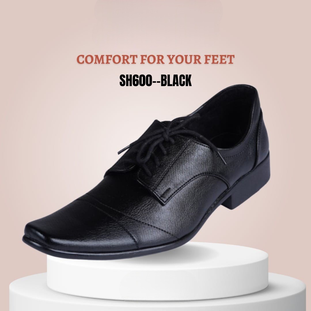 Gents Black Office Shoes New Design