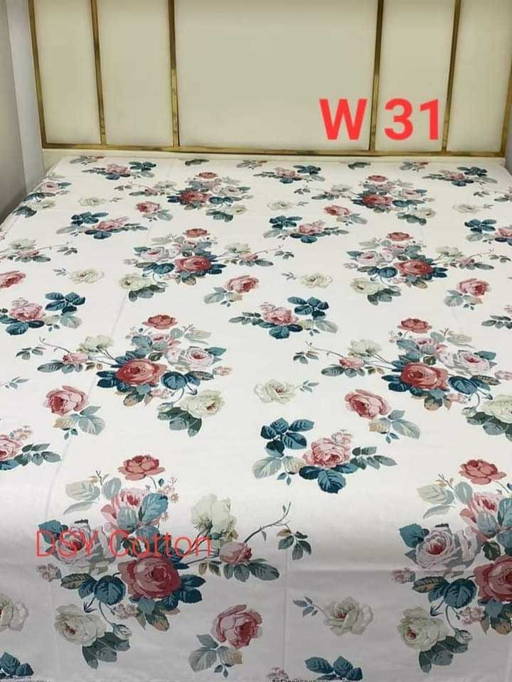 Bed Sheet with 2 pillow covers cotton