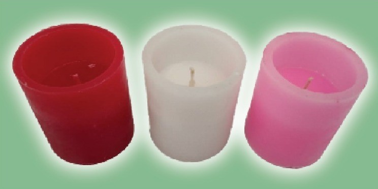 Candle 2 1/2 × 2 1/8  2 Pieces Pack
