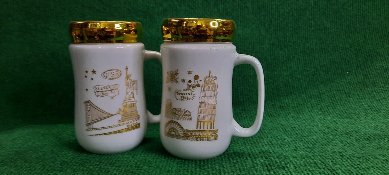 Mugs With Gold Touch