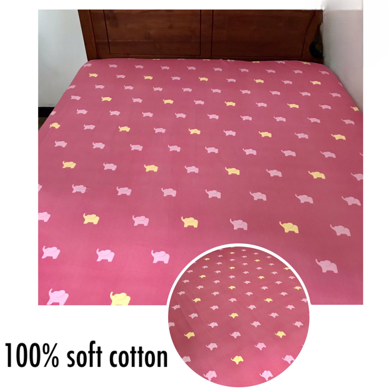 90x90 ( Queen size) Cotton Bed Sheet