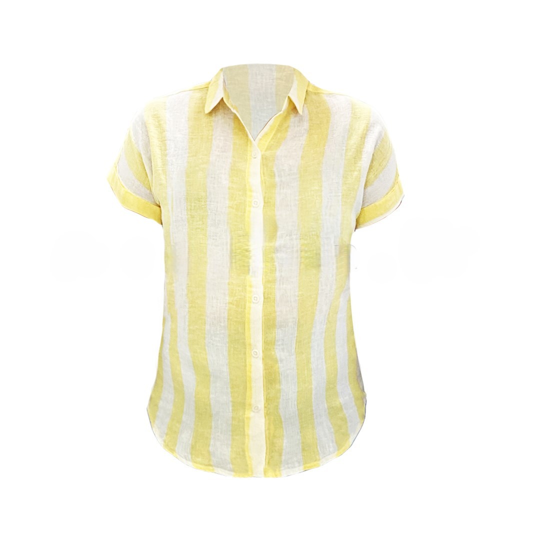 Thick Stripes Blouse – Yellow