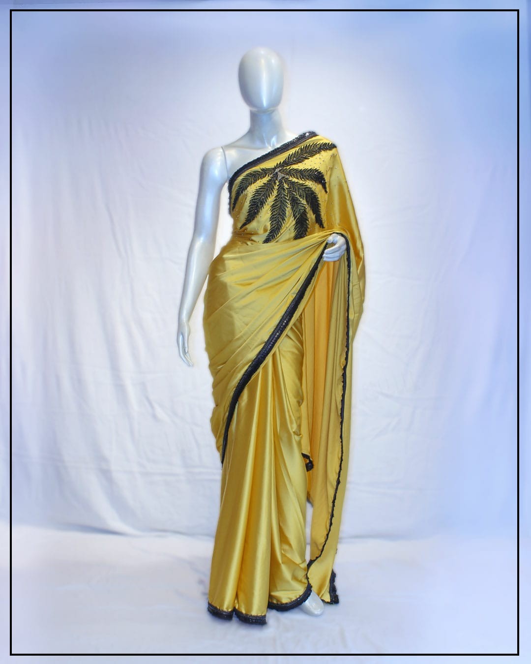 Bridal silk Saree yellow Colure