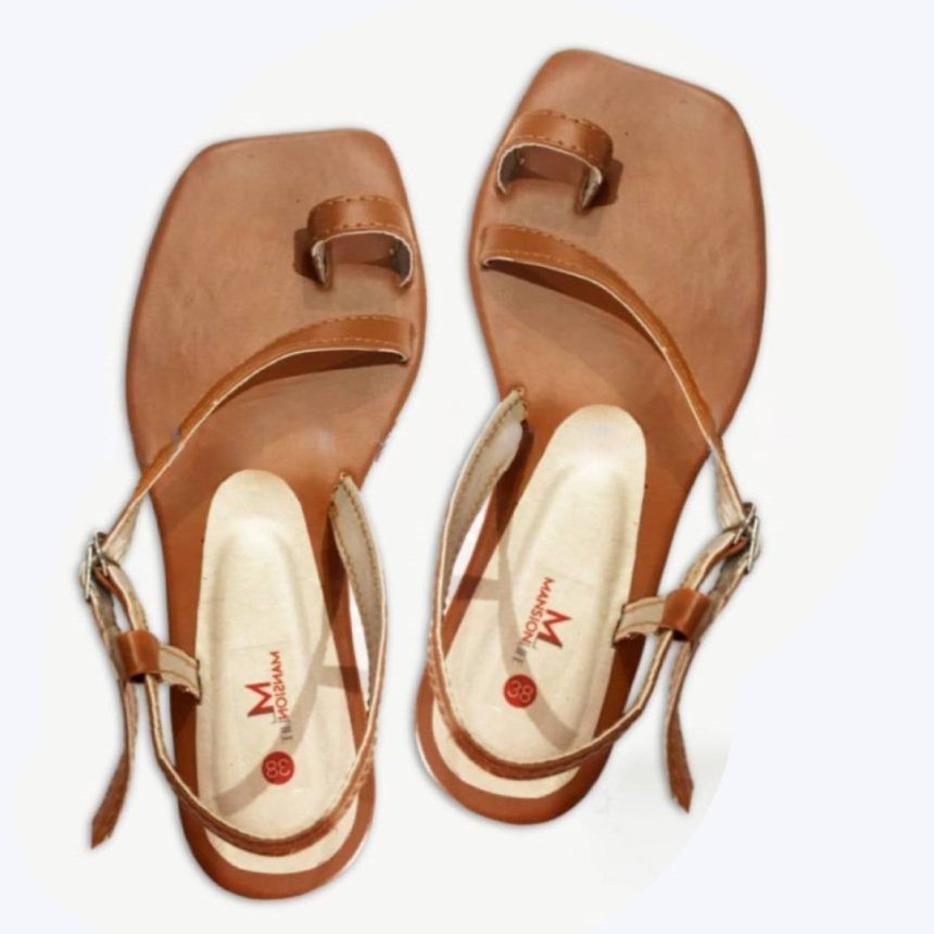 Side Strap Sandal – Tan