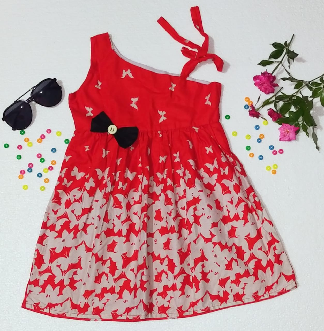 Red Color Cotton Baby Cotton