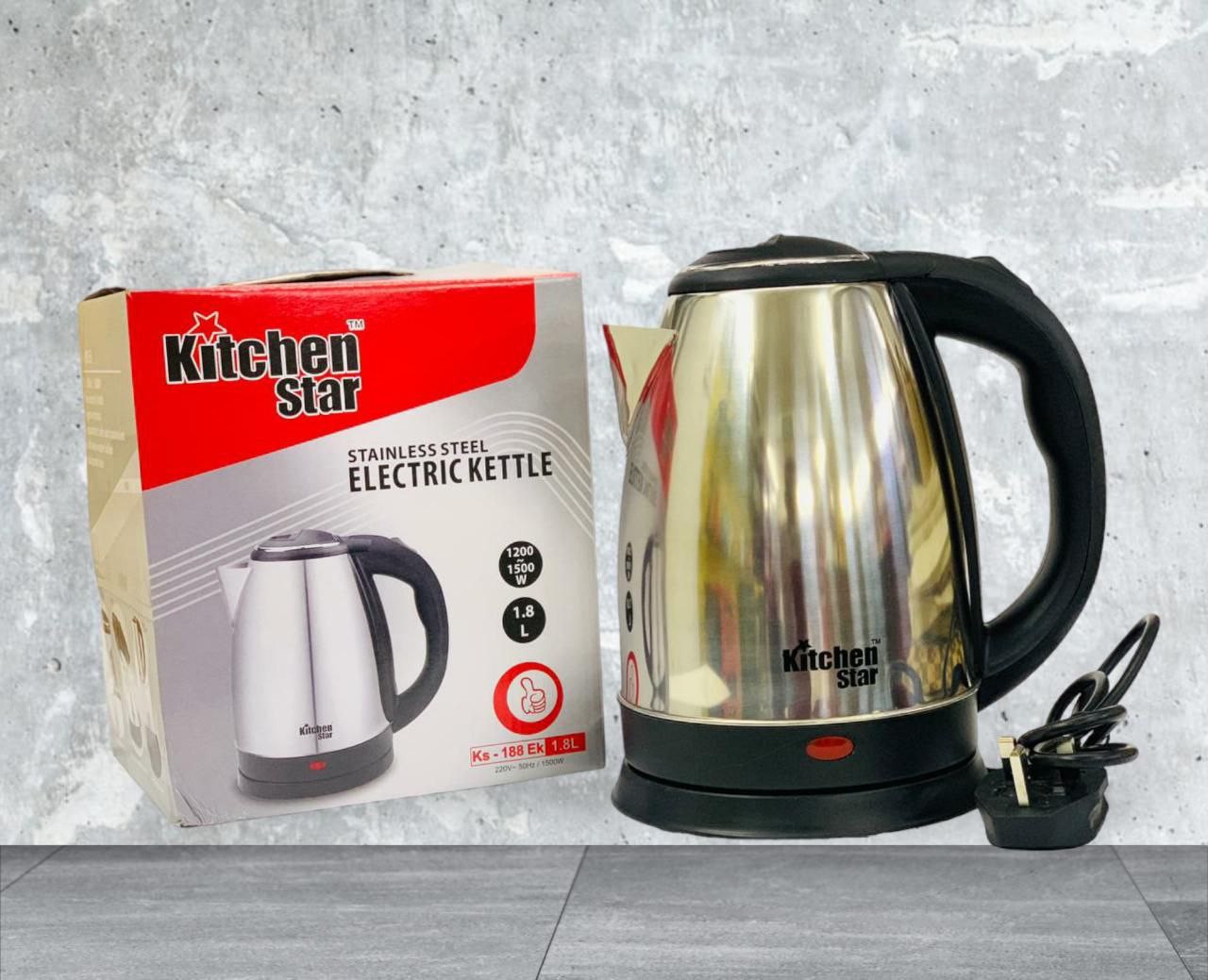 Kitchen Star Stainless Steel Electric Kettle