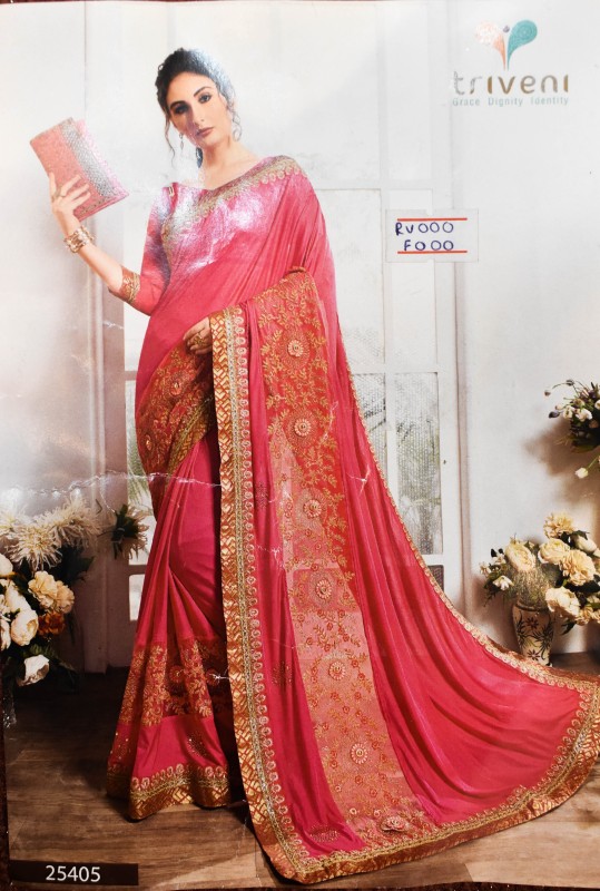 Girl's lightweight Saree For Wedding Occasion