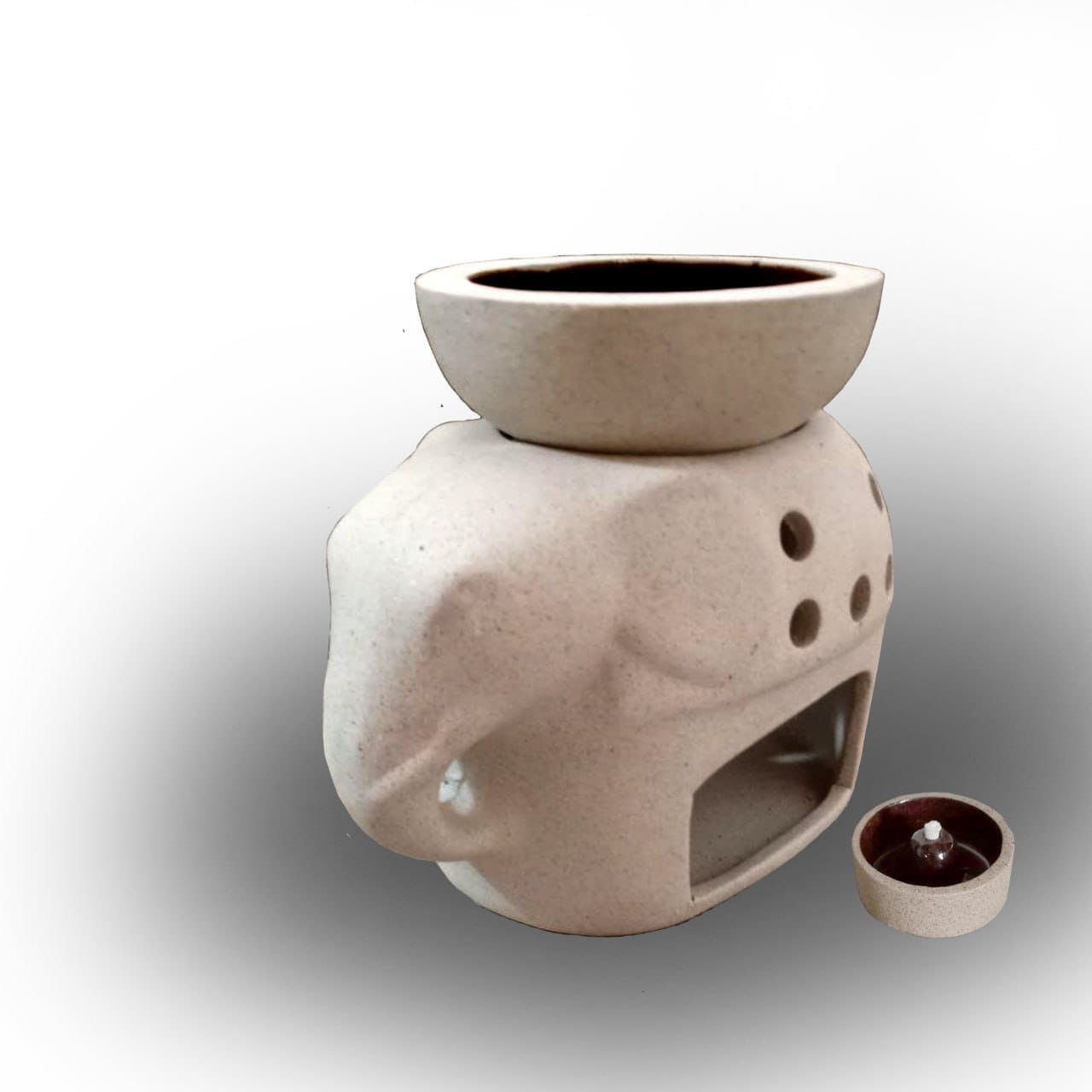 Ceramic Oil Burner Elephant Shape
