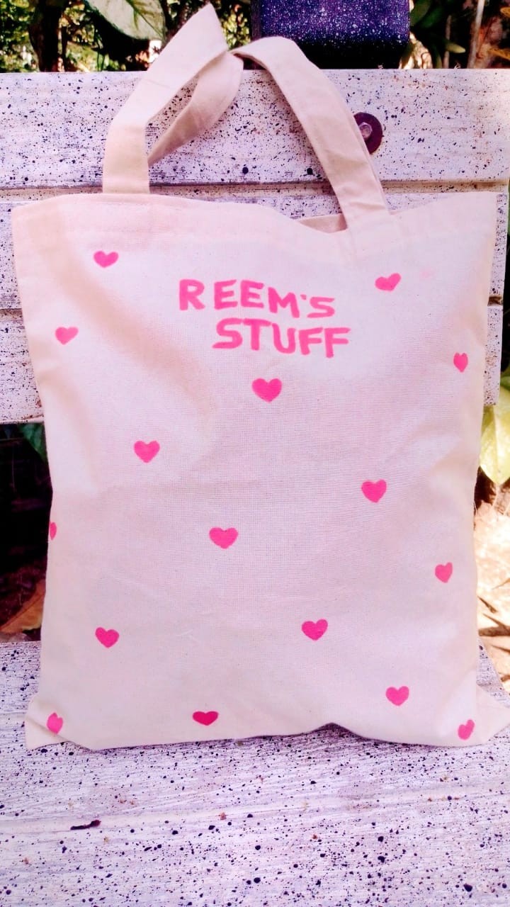 Pink Color  Touch Tote Bag