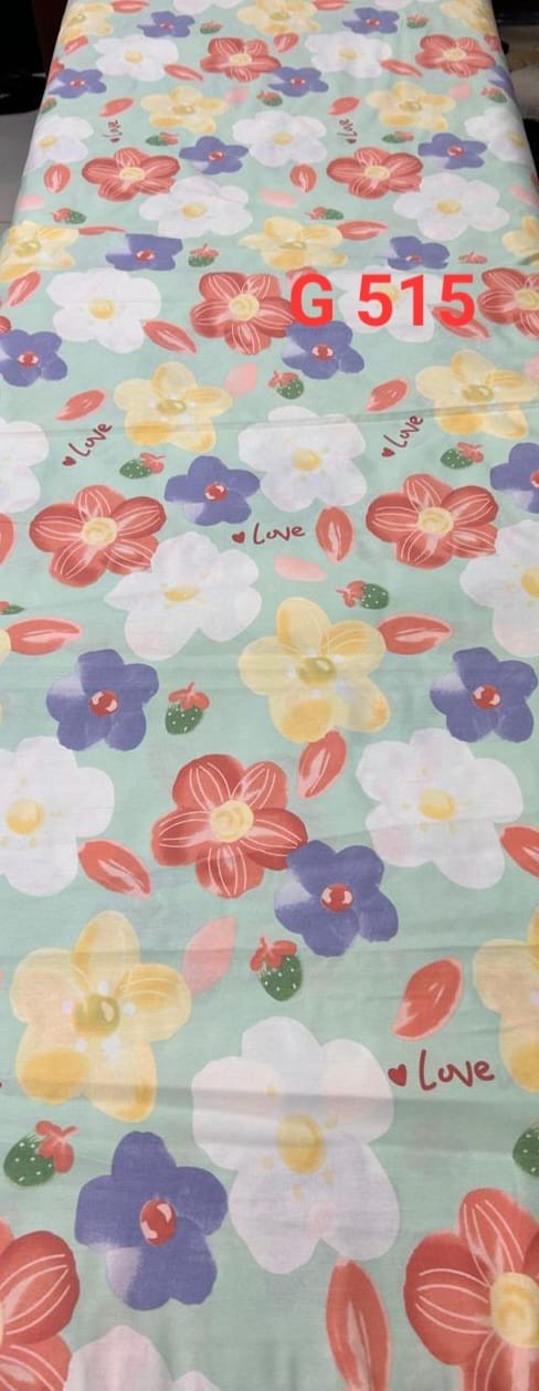 Vibrant bed sheet with 2 polllw cases