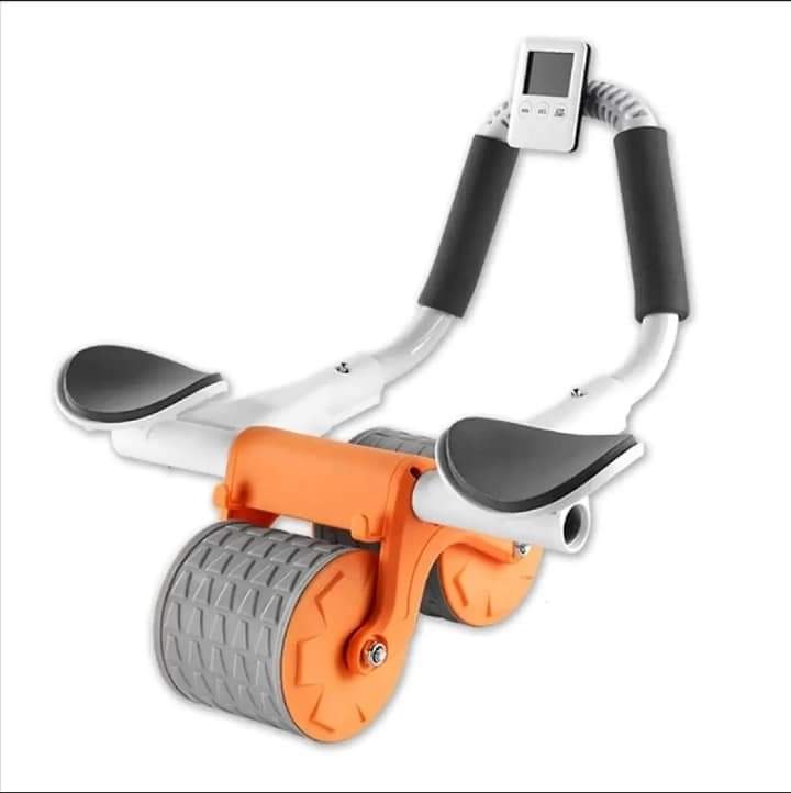 Roller Wheel Muscles Fitness Wheel Exercise with Elbow Support and Timing, Automatic Rebound Abdominal Wheel,AB Roller for Home Gym Fitness