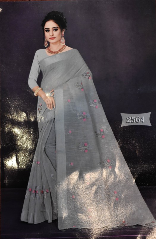 New Collection Ash Colure Saree