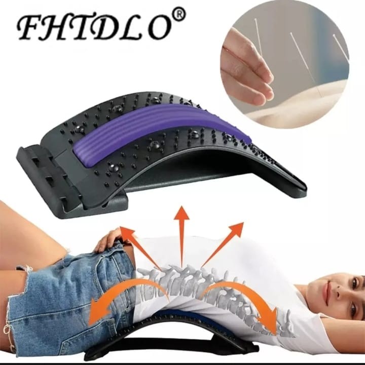 Back  Therapy Back Massager Stretcher Neck Stretch Tools Massage apparatus Cervical Pillow Lumbar Spine Support Pain Relief