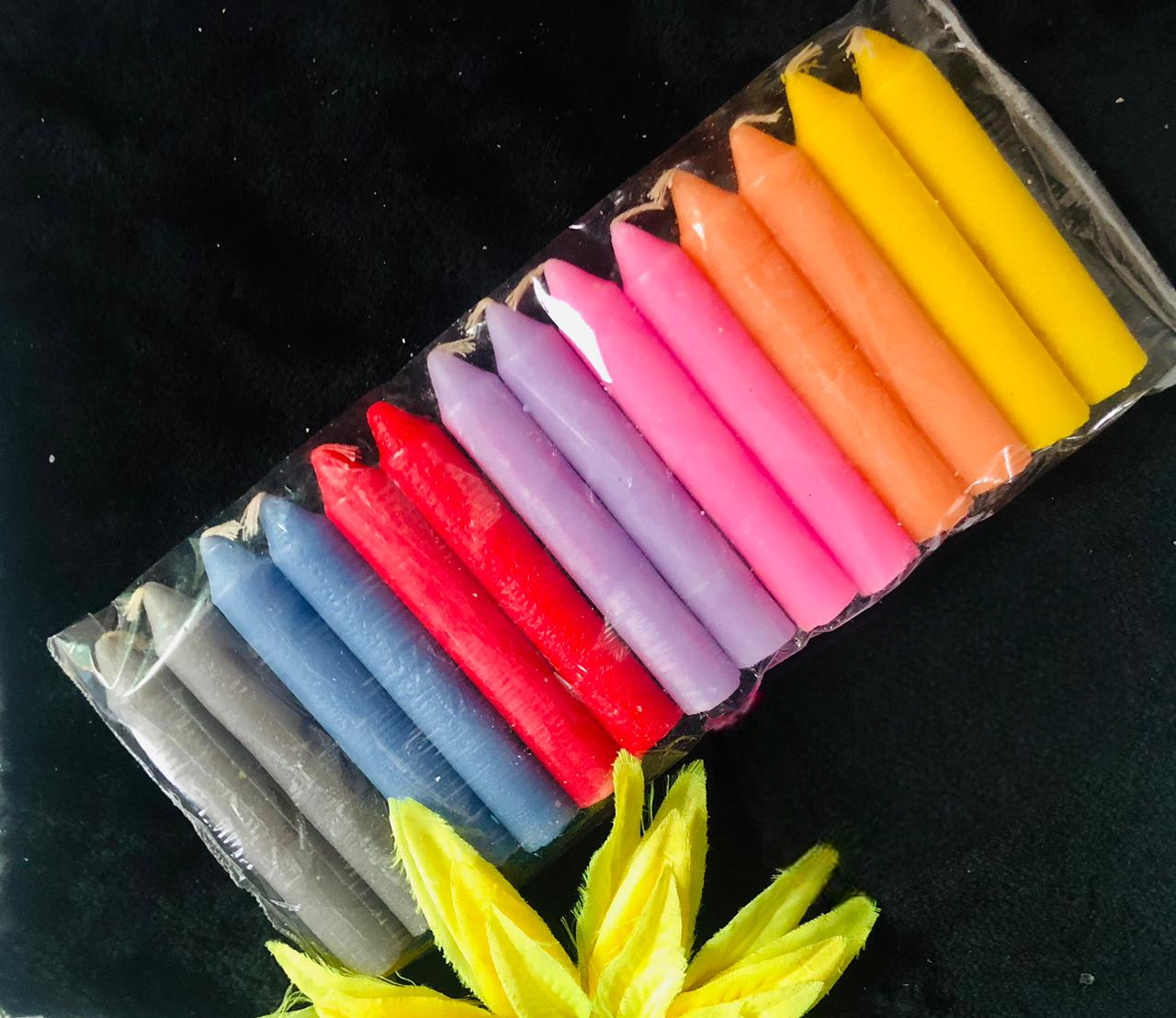 Scented color candle 5 Pcs Pack