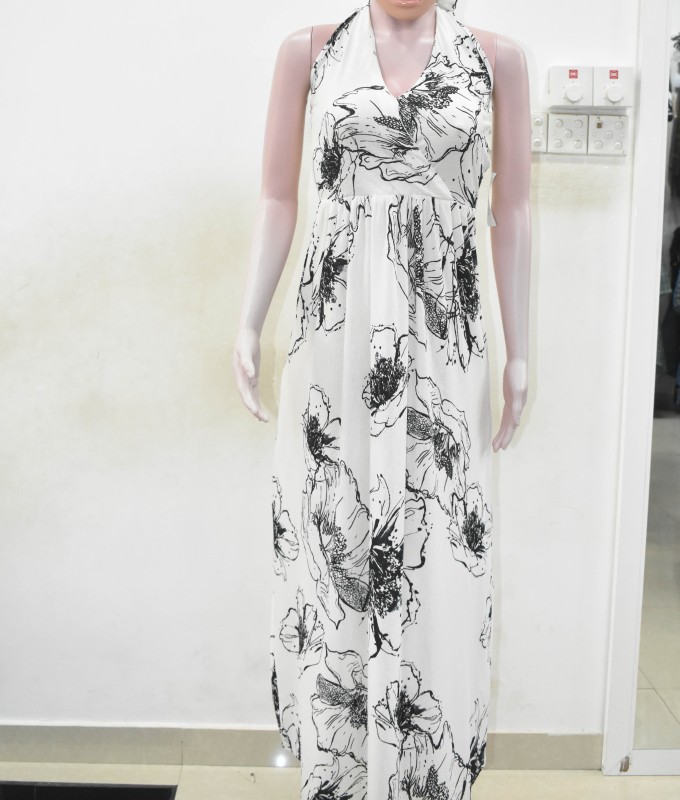 Sleeveless Long frock New design