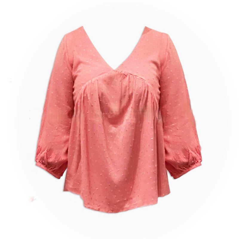Baby doll Top – Salmon Pink