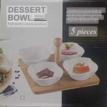 5 Pcs Dessert Bowl Set
