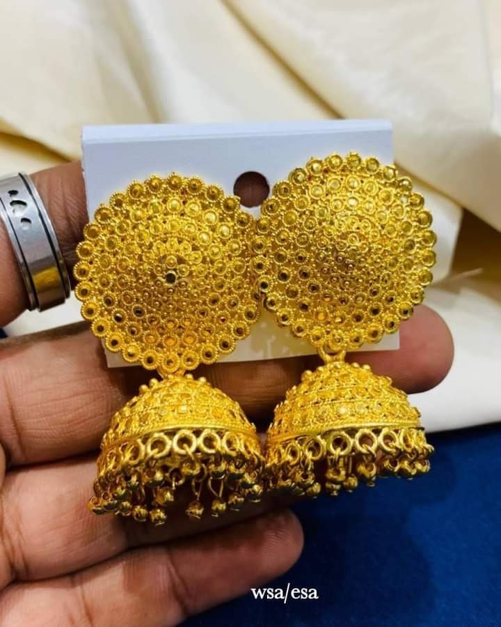 Gold ColureJimikki earrings For Girls