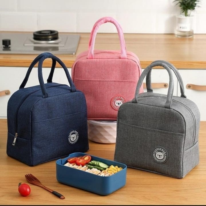 Insulated Lunch Bag Women Kids Cooler Bag Thermal Bag Portable Ice Pack Tote Canvas Food Container Food Picnic Bag