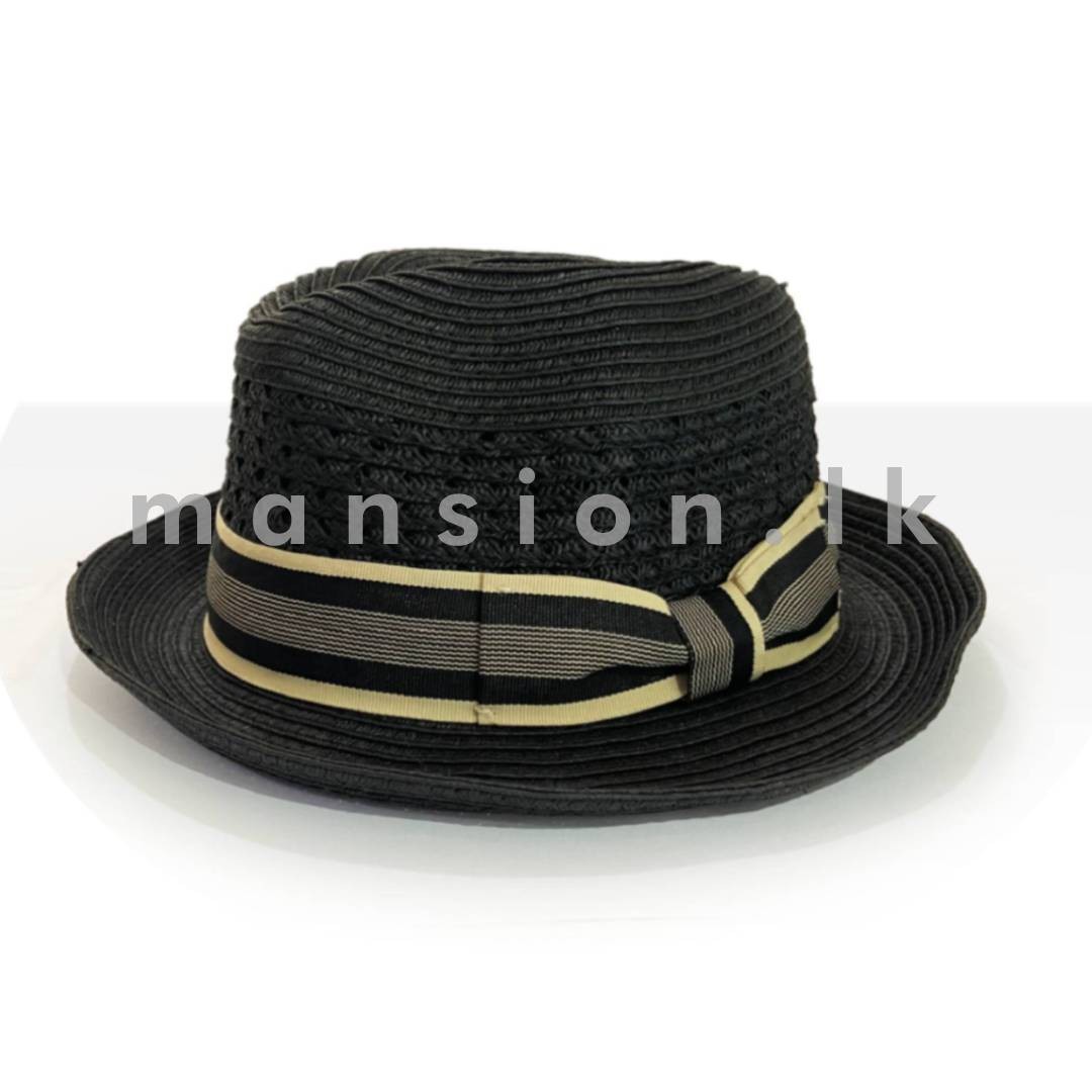 Two tone Braided Fedora Hat