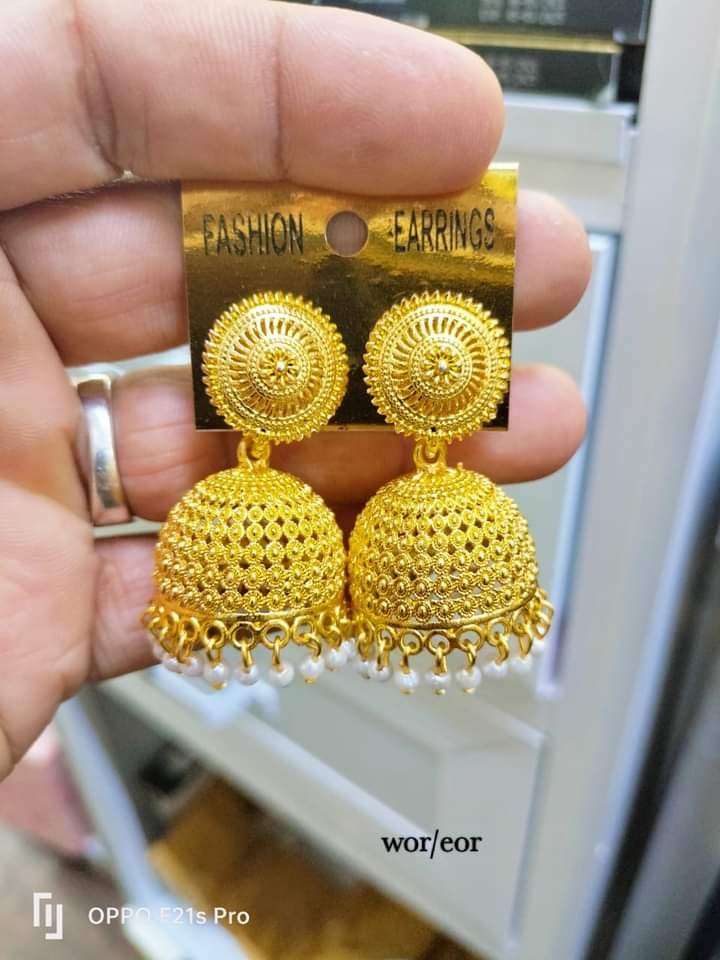 Gold Colure Jimikki Earrings