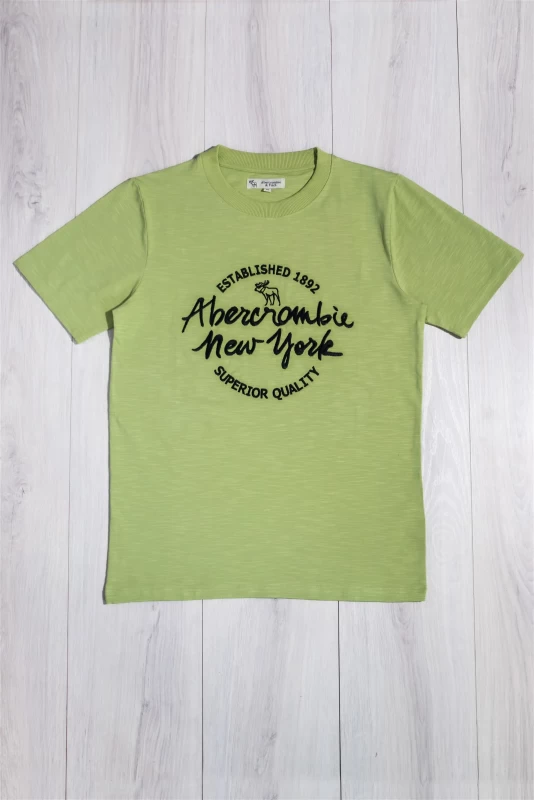 High Embroidered T Shirts - Green