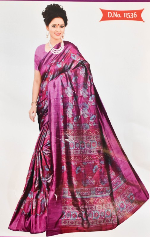 Purple Colure Silk Saree