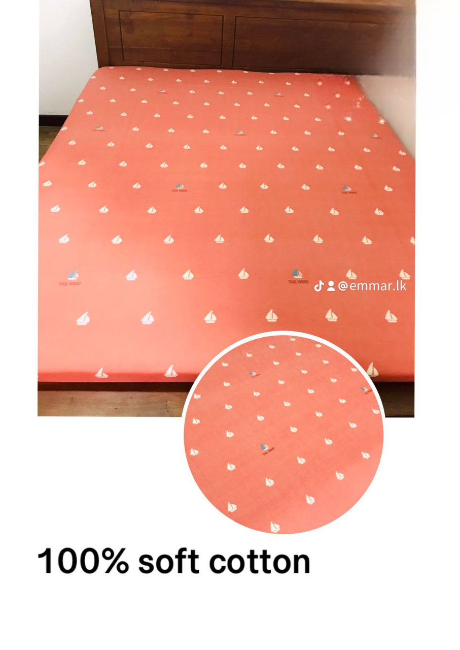 90x72(double size) Soft Cotton Bed Sheet