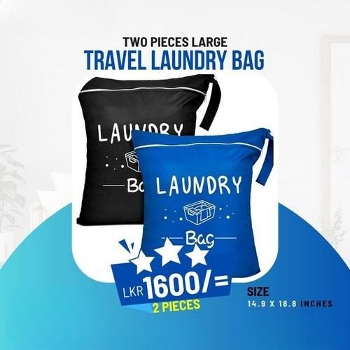 Two Pieces Larg Travel Laundry Bag