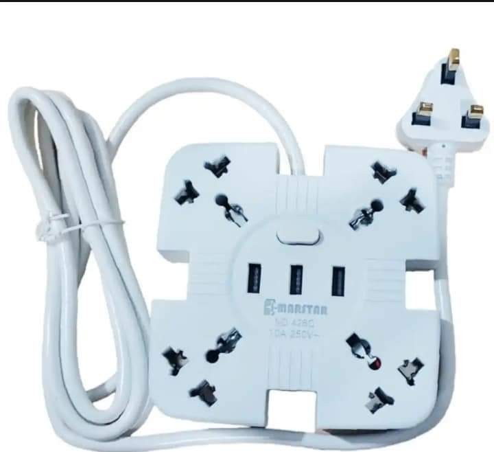 power extension cord with 3 USB