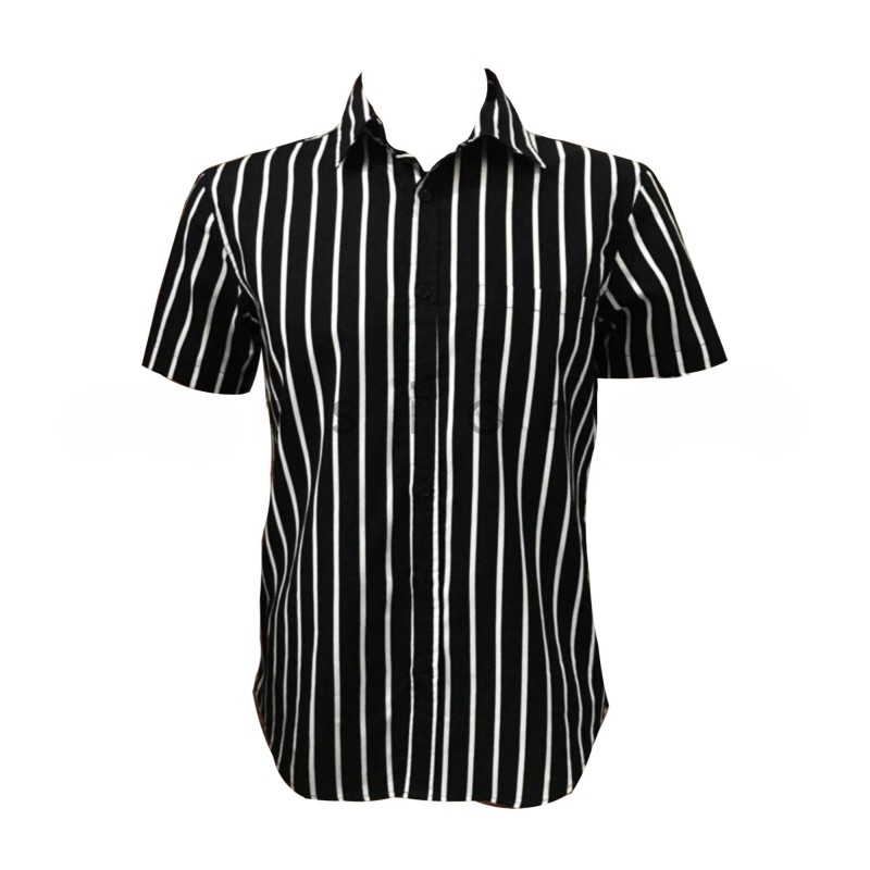 Thick Striped Short Sleeve Shirt