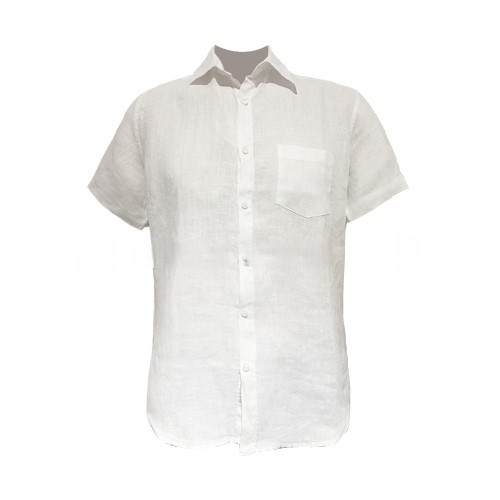 Plain Linen Shirt – White