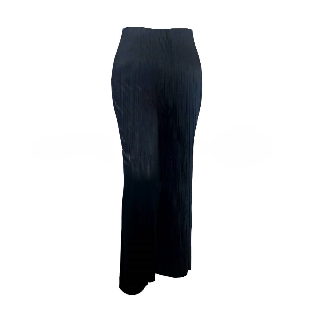 Pleated Relaxed Pant – Black