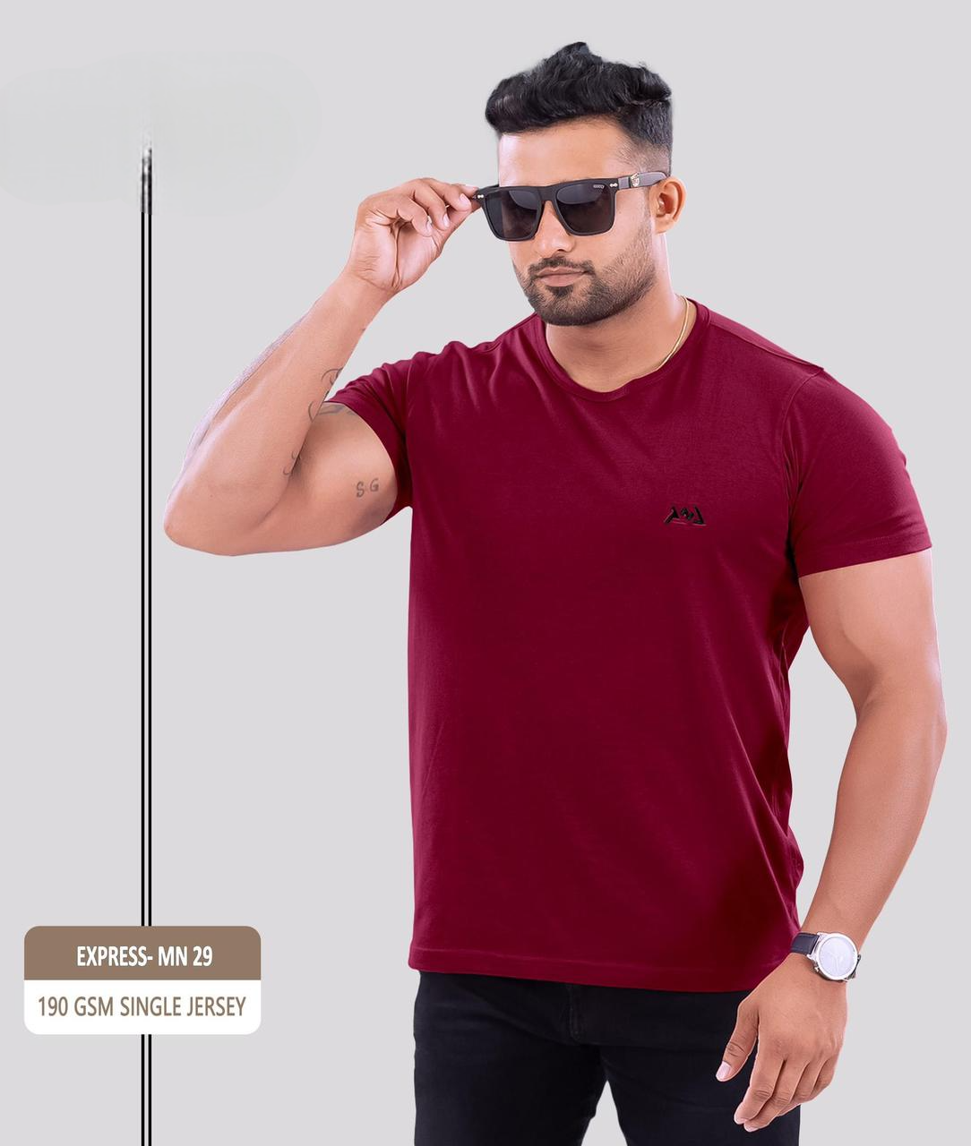 Maroon Color Single Jersey For Men