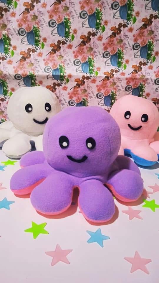 Double Sided | Reversible Octopus Soft Doll | Reversible Plush | Mood Octopus