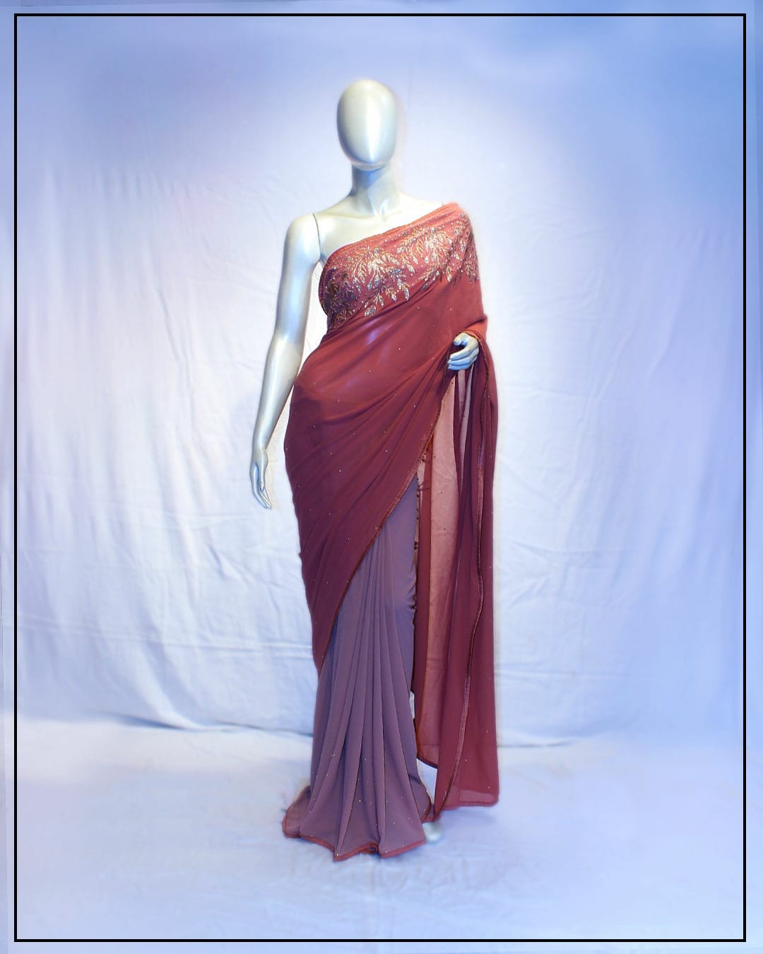 Bridal Silk Saree RedColure And Purple Coure