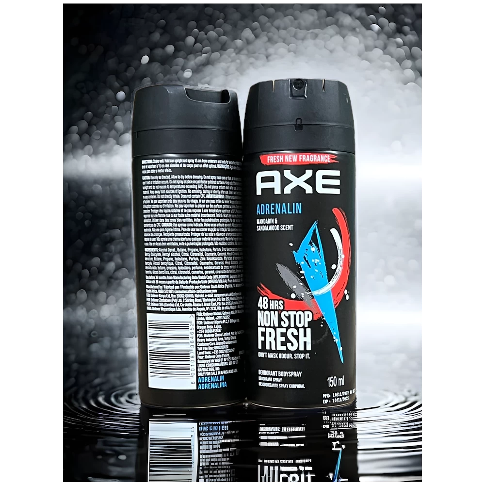 AXE Adrenalin Deodorant Body Spray – 48H Fresh -150 ML