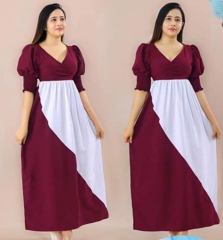 Double Colure Long Frocks