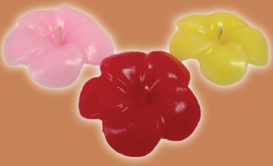 Floating Candles Flower Shape (L) Size, 4 Pieses