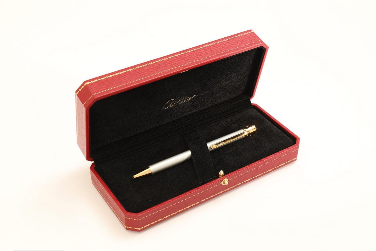 Santos de Cartier ballpoint pen (Silver and Gold)
