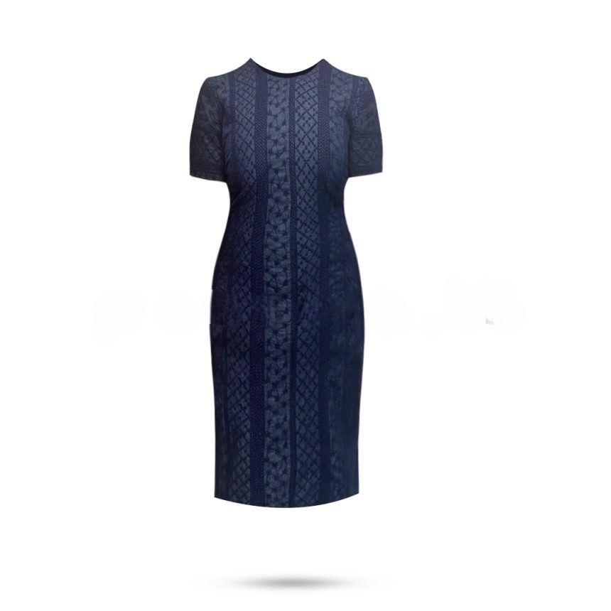 Cutlon Midi Dress – Denim Blue