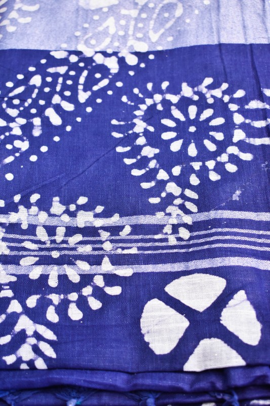 Linner Batik Blue Colure Saree